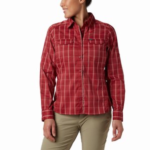 Columbia Silver Ridge™ Lite Plaid Långärmad Tröja Dam Röda (MNQVK0348)